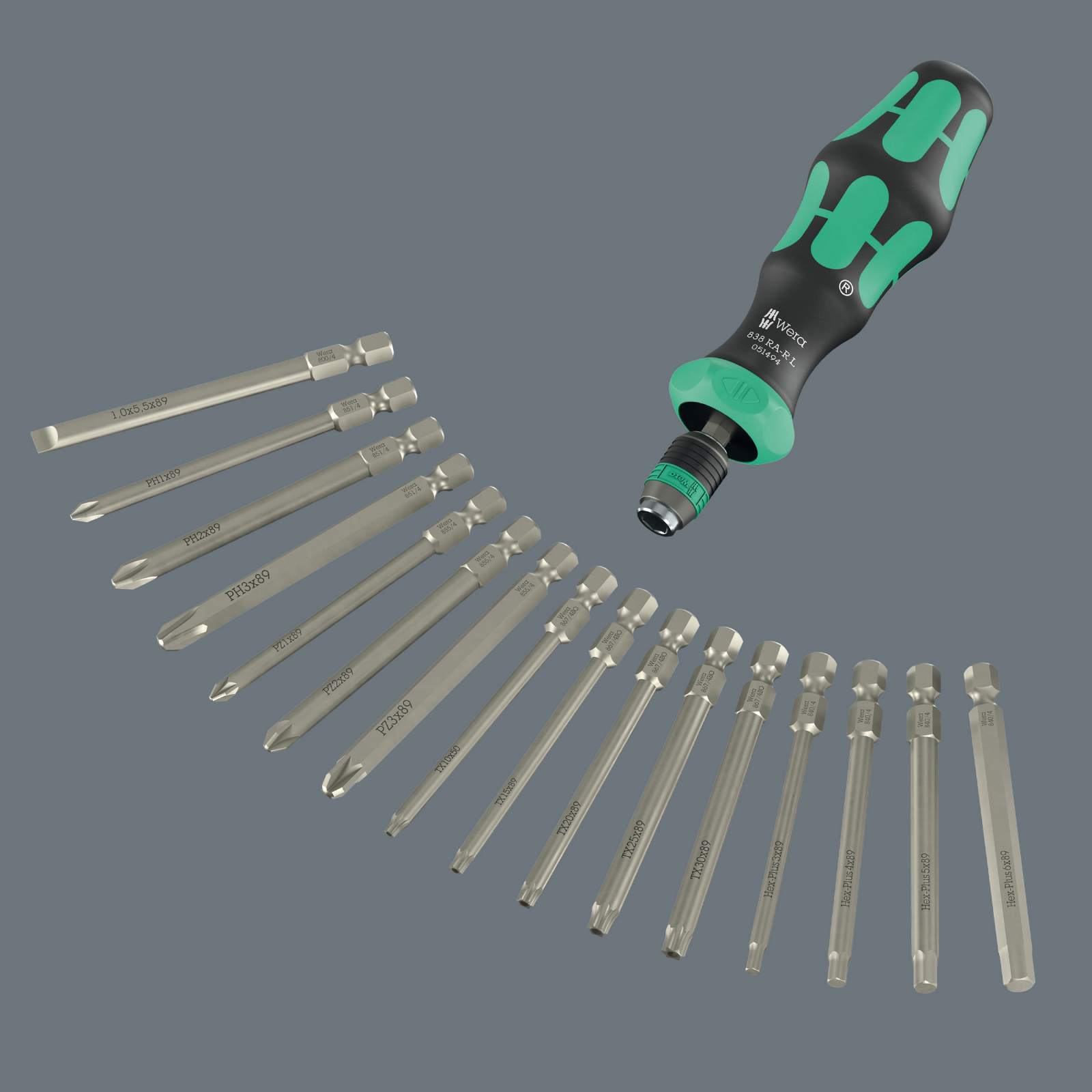 Wera Kraftform Kompakt 60 RA -R 1, 17‑delig 05051530001