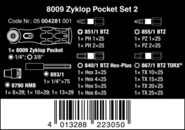 Wera 05004281001 Zyklop Pocket set 2