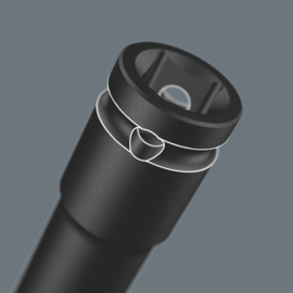Wera 9725 Schuimrubberen inzetstuk met Zyklop C, 1/2", Impaktor Deep doppen Set 1, 11‑delig  05150115001
