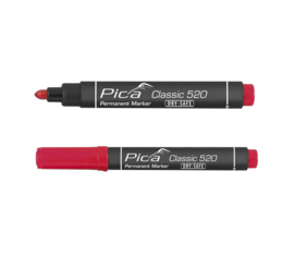 PICA 520/40 PERMANENT MARKER 1-4MM ROND Rood