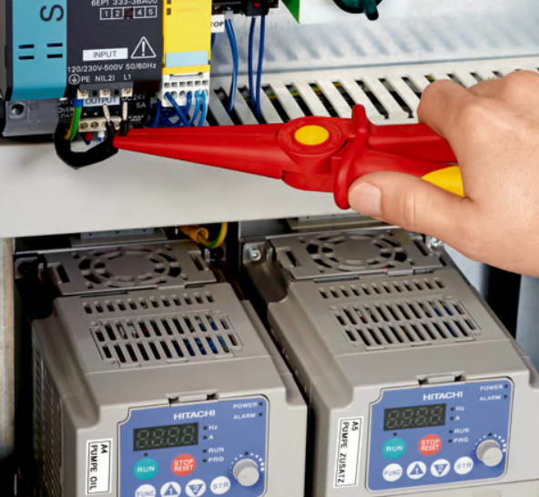 Knipex 98 62 02 Platspitse tang van kunstsof Isolerend