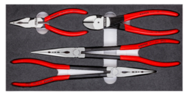 Knipex 00 20 01 V16 Tangen ingesteld In schuimrubberen inzetstuk, 4 delen