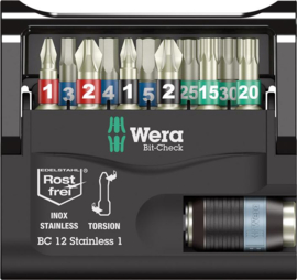 Wera 05057425001 Bitassortiment Bit-Check 12 RVS 1