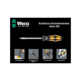WERA 932/917/977/8 Schroefbeitelset-Serie 900 met flesopener