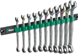 Wera 9630 Magneetstrip 6000 Joker 1 steek-ringratelsleutelset, 11‑delig 05020014001