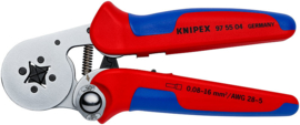 Knipex 97 55 04 Zelfinstellende krimptang voor adereindhulzen