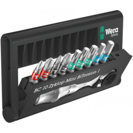 WERA Bit-Check 10 Zyklop Mini BiTorsion 1, 10‑delig  05057418001