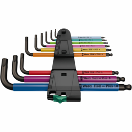 Wera 950/9 Hex-Plus Multicolour 1  inbussleutelset Kerst editie