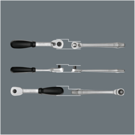 Wera 8004 A Zyklop Metal ratel met omschakelpal met 1/4'' 05004004001