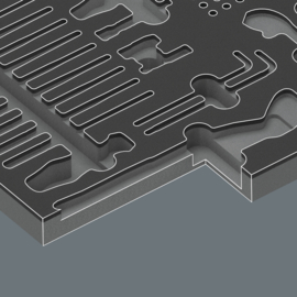 Wera 9753 Schuimrubberen inzetstuk Kraftform Kompakt Service Set 105150153001