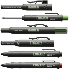 Tracer AMK4 Markeer Kit   potlood, Reserve potloden en 2 Markers