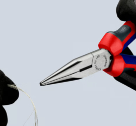 Knipex 25 02 160 Platspitse tang met zijsnijder