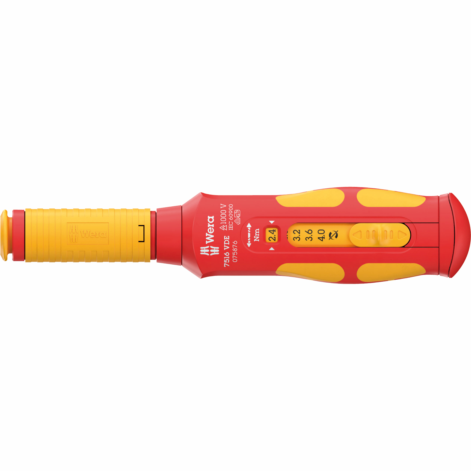 Wera 7516 VDE Kraftform Safe-Torque Speed draaimomentschroevendraaier, 2,4-4,0 Nm 05075876001