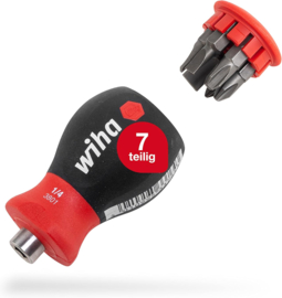 Wiha 33736 Schroevendraaier met bitmagazijn magnetisch