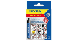 Lyra 4880099 Wasmerkkrijt Profi 798 zwart 12 stuks