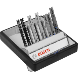 Bosch 2607010542 10 delige Robust Line Decoupeerzaagblad set - Hout / Metaal