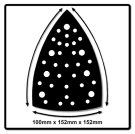 Mirka Beschermpad 152 mm delta 32 H, 5 stuks  Deos 663 Delta
