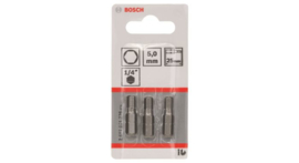 Bosch 2607001726 Inbus Bit 25 mm Extra Hard - HEX5 (3st)