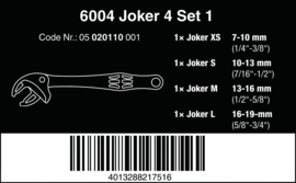 Wera 6004 Joker Zelfinstellende Steeksleutelset 05020110001