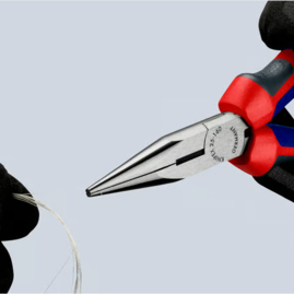 Knipex 25 02 160 Platspitse tang met zijsnijder