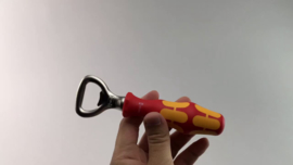 Wera  Flessenopener rood/geel  05130008001