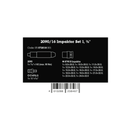 Wera 2090/16 Impaktor slagschroevendraaierset 1, metrisch, 3/8  05072018001