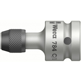 WERA 05042760001 1/2' ADAPTER MET 1/4' BIT SNELWISSELFUNCTIE