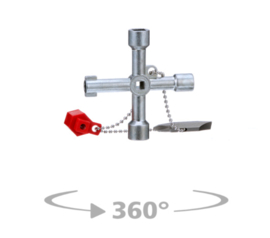 Knipex 00 11 03 Schakelkastsleutel Voor alle standaard schakelkasten en afsluitsystemen