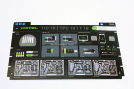 Festool Dekselkaart TPC/TDC 18/4 721748