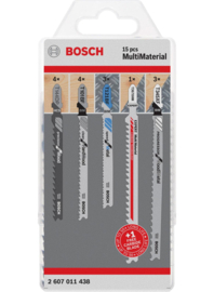 Bosch 2607011438 Set Decoupeerzagen Multi Material 15 stuks