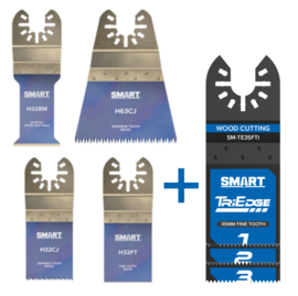 Smart TRADE 4 PIECE MULTI-TOOL ACCESSORY KIT + TRIEDGE 35MM
