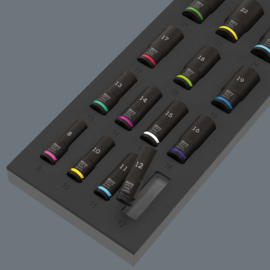 Wera 9728 Schuimrubberen inzetstuk voor Zyklop B, 3/8" Impaktor Deep doppenset 1 05150118001