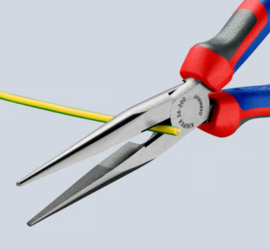 Knipex 26 12 200  Platspitse tang met zijsnijder (telefoontang)
