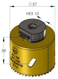 ProFit HSS Bi-metaal Plus gatzaag 57 mm 09041057