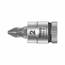 Wera 8755 A Kruiskop Pozidriv Bitdop PZ 2- 1/4"-aandrijving 05003354001