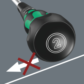 WERA PZ 2x100 Pozidrive Läsertip Ball-Grip 05007910001