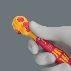 Wera 8007 B VDE Zyklop ratel, geïsoleerd, voorzien van omschakelpal en 1/4" 05004866001