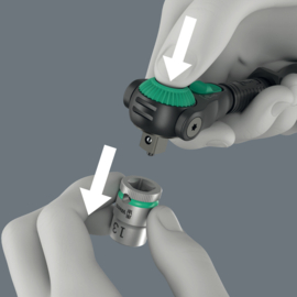 Wera Black Edition 8000 A SB Zyklop-ratel met 1/2"-aandrijving 05135882001