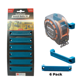StealthMounts BB-XL-BLU-6 Gereedschapshouder - Blauw - 6 stuks