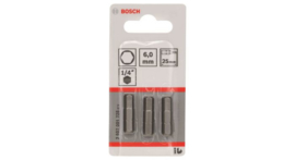 Bosch 2607001728 Inbus Bit 25 mm Extra Hard - HEX6 (3st)