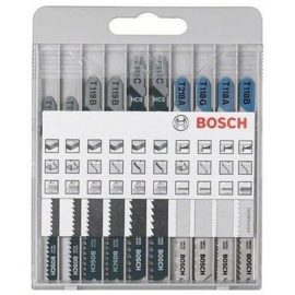 Bosch 2607010630 decoupeerzagenset Wood/Metal Basic, 10-delig