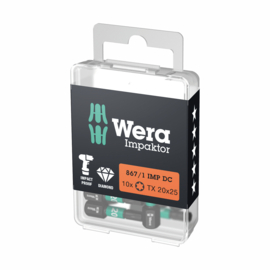 Wera 867/1 IMP DC TORX Impaktor  TX 20 x 25 mm, 10x 05057624001