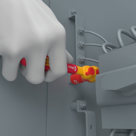 Wera 8007 B VDE Zyklop ratel, geïsoleerd, voorzien van omschakelpal en 1/4" 05004866001