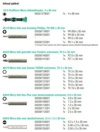 Wera Tool-Check Modular Micro 1, 21-delig 05049002001