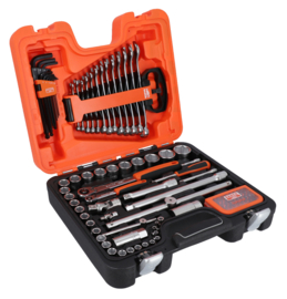 Bahco S95 Doppenset 1/4" en 1/2", met ring-steeksleutels, inbussleutels en bits, 95-delig