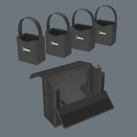 Wera 2go 2 XL gereedschapskoffer, 2‑delig 05004357001