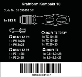 Wera  Kraftform Kompakt 10 05056653001