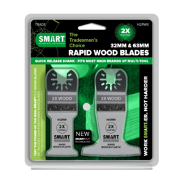 Smart Blades H2RWK UN TRA 2st Blad assorti snelsnij hout