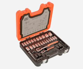 Bahco S800 DOPPENSET 1/4INCH & 1/2INCH 77 DELIG