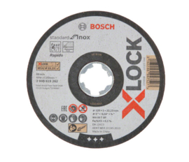 Bosch X-LOCK Slijpschijven Standard For Inox 125x1x22,23 10 stuks in blik 2608619267